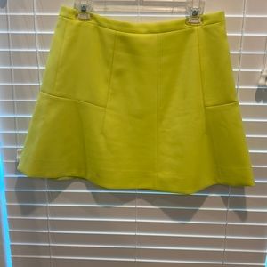 Yellow mini skirt
